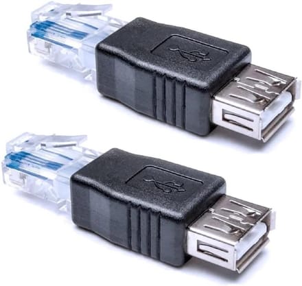 Ethernet naar USB Adapter - USB naar Ethernet Converter - Netwerkverbinding Maken - RJ45 Mannelijk naar USB Vrouwelijk