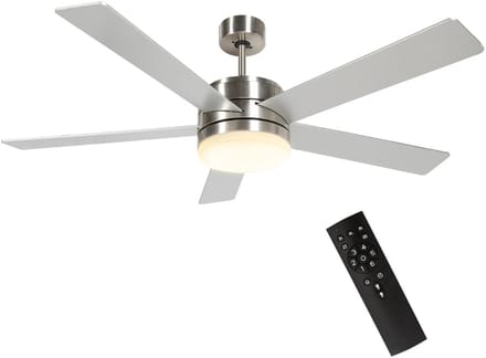 Nivard Plafondventilator - Met Verlichting - Plafond Ventilator - Met Lamp - Plafonniere Met Ventilator - Met Licht - Wit