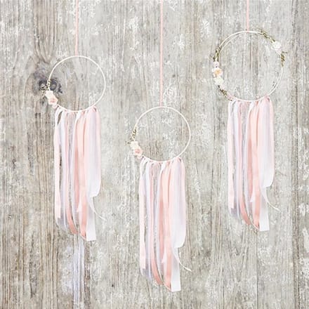 Partydeco - Dream catchers 3 stuks Pastel (3 stuks)
