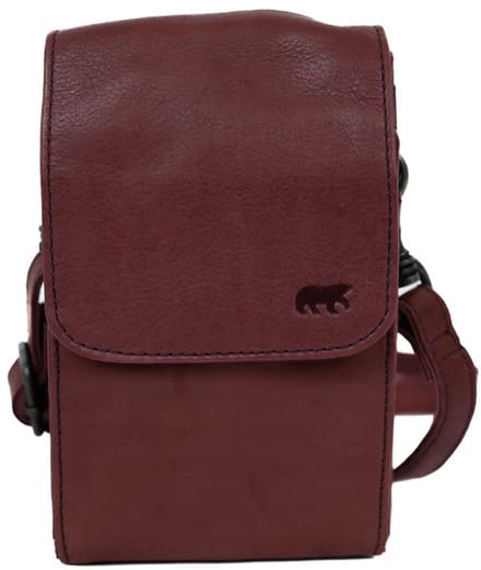 Bear Design Robbie 2.0 Leren Crossbodytas / Schoudertas - Bordeaux Rood