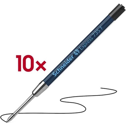 balpenvulling Schneider Express 735 F zwart doos met 10 stuks