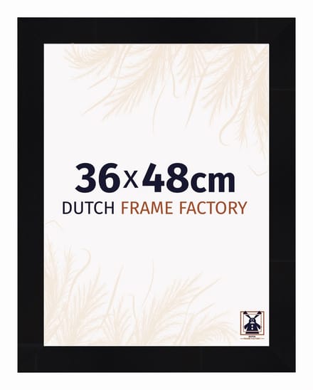 Fotolijst 36x48 cm - MDF - Zwart Hoogglans - Praag