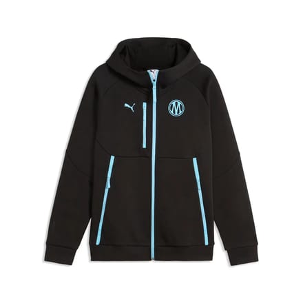 Puma Olympique Marseille Tech Reizen Hoodie Zwart L Man