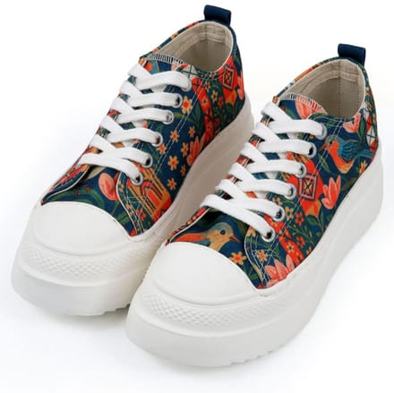 DOGO Dames Freya Sneakers - Garden Birds 36