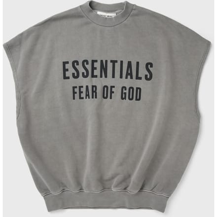 RELAXED FLEECE CUTOFF SWEATSHIRT
