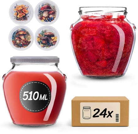 KADAX Inmaakpotten 510 ml fi82 Boschampignons 24 stuks