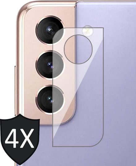 Camera Lens Screenprotector geschikt voor Samsung S21 - 4x Glas Screen Protector