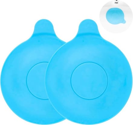 ​Azalia Universele Afvoerplug - Set van 2 - Siliconen Stop voor Bad, Douche & Keuken - Blauw - Ø 13cm