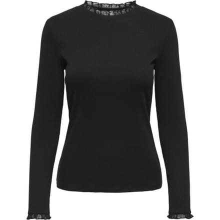 ONLY - ONLLESLIE L/S LACE MIX TOP JRS Dames Top