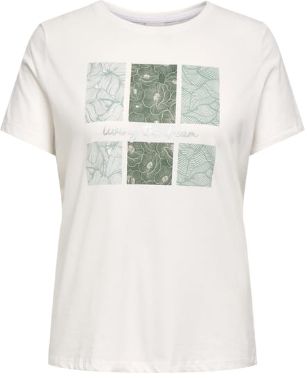 ONLY CARMAKOMA - CARCRUZ SS O-NECK REG TEE JRS Dames T-shirt