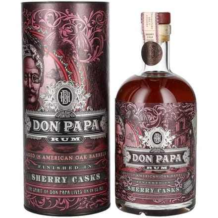 Don Papa Rum Sherry Casks 45% Vol. 0,7l in geschenkverpakking