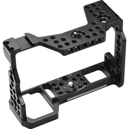 Camera Cage Aluminiumlegering Videokooi Vervanging voor Sony A7M3 A7R3 A9 Systeemcamera met Cold zwart