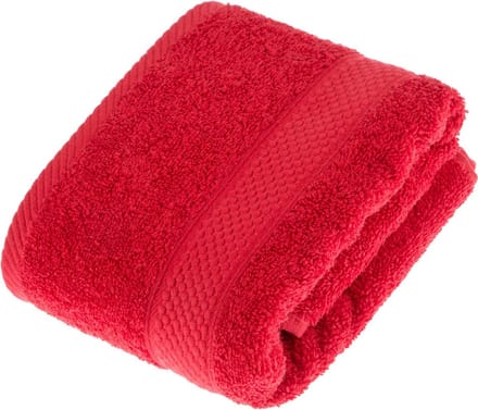 Homescapes badstof handdoek 100% katoen rood