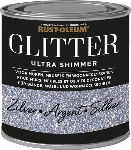 Rust-Oleum Glitterverf Ultra Shimmer Zilver 250ml