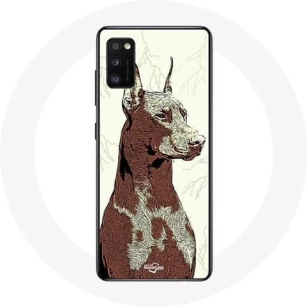 Samsung Galaxy A41 hoesje Doberman hondenras