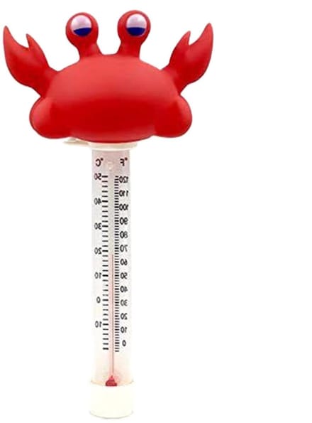 Digitale Badthermometer - Watermeter Dieren - Veilig Meten - Drijvend Cartoon Design - 21 cm - Krab