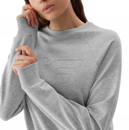 4F Dames Sweatshirt Grijs XXL - Comfort en Stijl