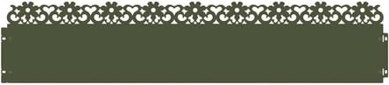 Gazonranden - Tuinafscheiding - Tuin Decoratie - Duurzaam Metaal - 20 Stuks 103cm - Olijf Groen