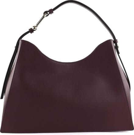 FURLA Leren Schoudertas Nuvola Hobo Chianti Wijnrood