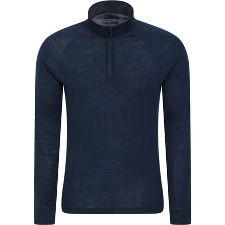 Mountain Warehouse Heren Merino II Base Layer Top (Marine)