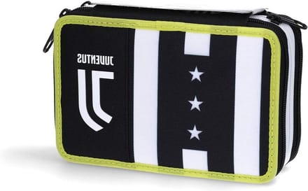 Seven Etui voor school, 3 ritssluitingen, Juventus – Winner Forever – Officieel product – Uitrusting