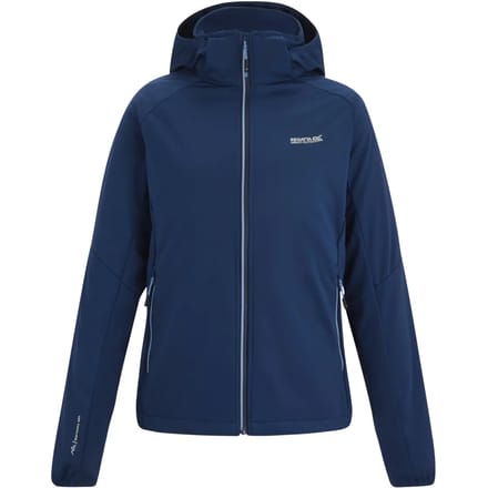 Bourda dames softshelljas met capuchon, windbestendig