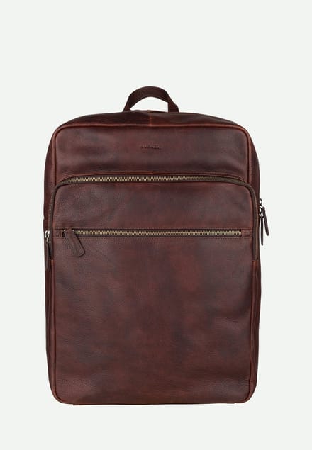Burkely Antique Avery Backpack Zip 15,6" - Rugzak - Volwassenen - Bruin