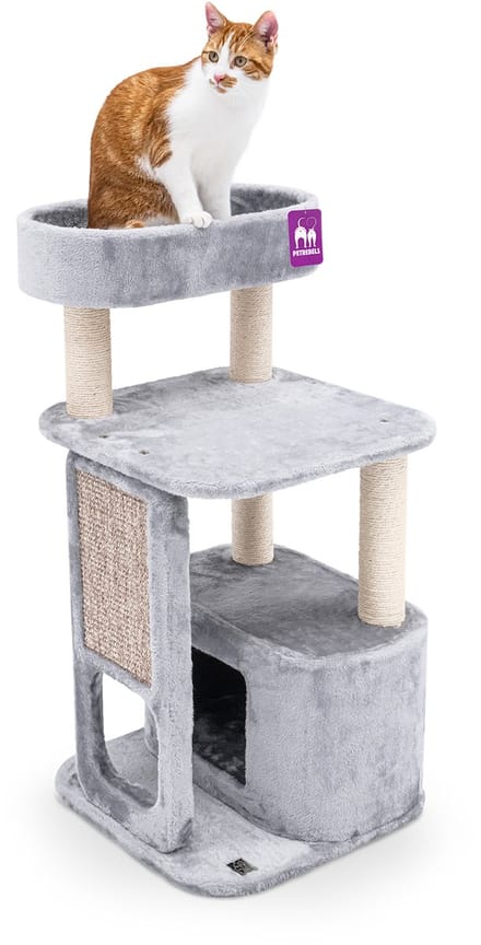 Petrebels  Little Rock 99 katten krabpaal -  Grijs - 99 cm - stabiel