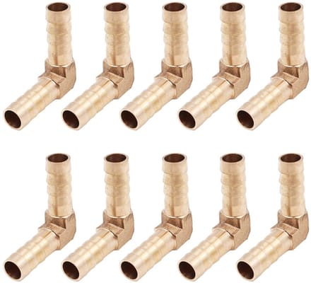 Store_8 - Messing Slangkoppelingen - 10 Stuks - 90 Graden Aansluiting
