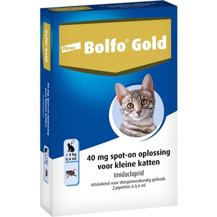 Elanco Vlooiendruppels Kat - Tot 4 kg - 40 mg - 2 pipetten