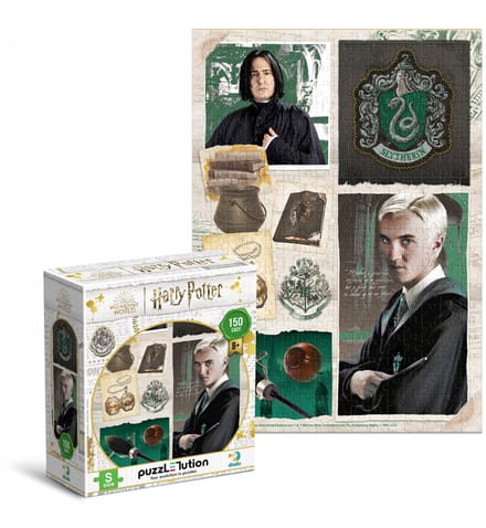 Puzzle Motyw  Harry Potter  -  Dom Slytherin  Draco Snape 150 Elementów 8+