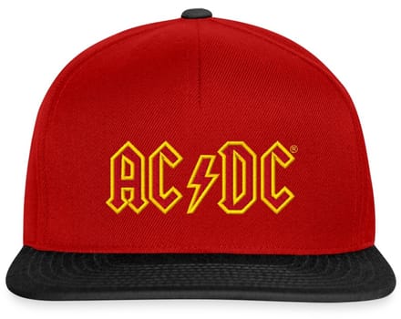 AC/DC Borst Logo In Rood En Geel Snapback cap