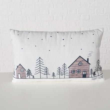 Kussen Homewood huisjes 30x50cm