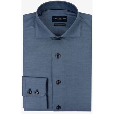 Cavallaro Napoli Overhemd Sabato Donker Blauw / male