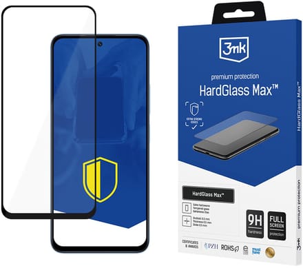 3Mk Hardglass Max Schermbescherming Voor Xiaomi Redmi 12 Met Lijmtechnologie
