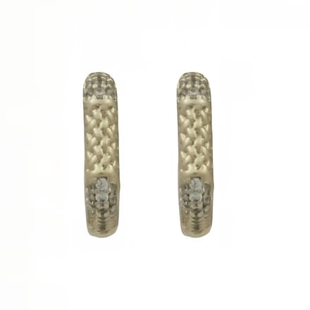Stipp Hoop Earrings Gold 14K