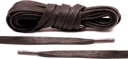 The Kicks Don® Wax Veters Plat 8mm - 150 cm - Donkerbruin