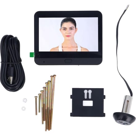 Caméra de porte numérique sans fil 1080p avec vision nocturne infrarouge et conversation bidirectionnelle