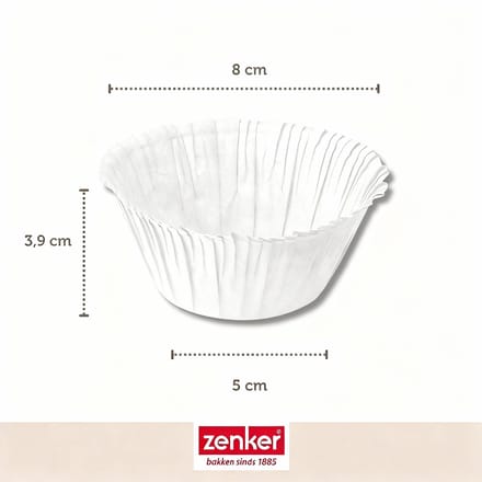 Set van 30 papieren muffinvormpjes 5 cm Zenker Smart Pastry