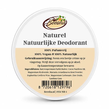 Beesha - Natuurlijke Deodorant Naturel