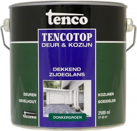 Tenco Tencotop Deur & Kozijn Beits Zijdeglans Donkergroen 2,5l