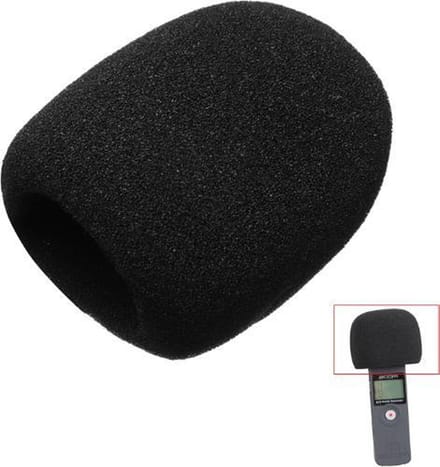 Microfoon Windkap - Microfoon - Cover - Plopkap - Cap - Windshield - 70x70mm - Zwart - 5 stuks