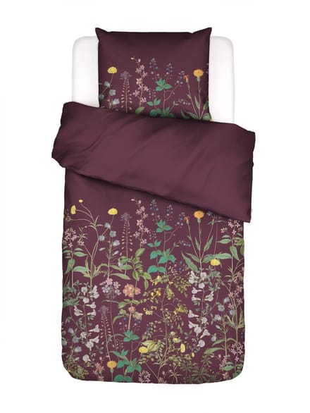 Essenza Augustina Dekbedovertrek Mauve wine - Eenpersoons – 140x200/220 cm
