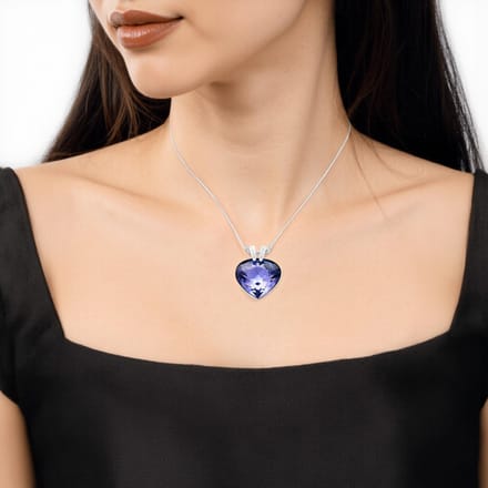 Swarovski Oceanic Hart Hanger Ketting Dames ketting 5020050 Box (Random Color) white