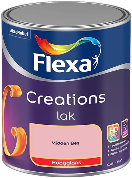 Flexa - Creations Lak Hoogglans - Midden Bes - Mengverf - 750 Ml