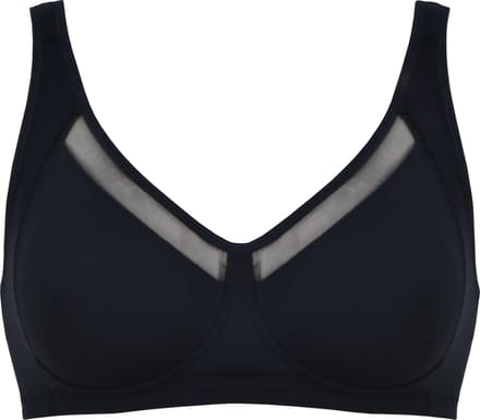 Naturana - Soft bh met meshrand - 5504 - Zwart - 80C