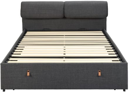 Bed Stella Basel Donkergrijs 190cm - Giga Living