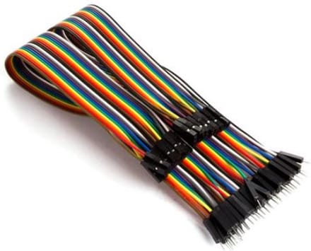 Whadda WPA414 Jumperkabel [40x Draadbrug-stekker - 40x Draadbrug-bus] 30.00 cm Bont