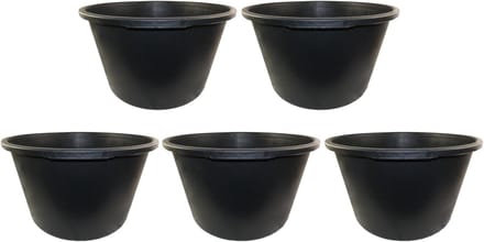 Ronde Mortelbak 65 Liter voor Tuin en Bouw - Set van 5
