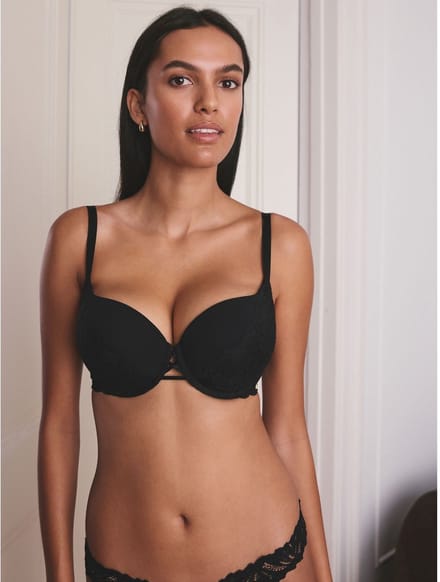 Next - Dames - A-D Wow Triple Boost kanten multiway beha - Zwart